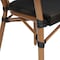 Flash Furniture Marseille Thonet French Bistro Stacking Chair w/Arms, Black Textilene/Bamboo Print Alum Frame, 2PK 2-SDA-AD642002A-TXT-BK-NAT-GG - alternate 6